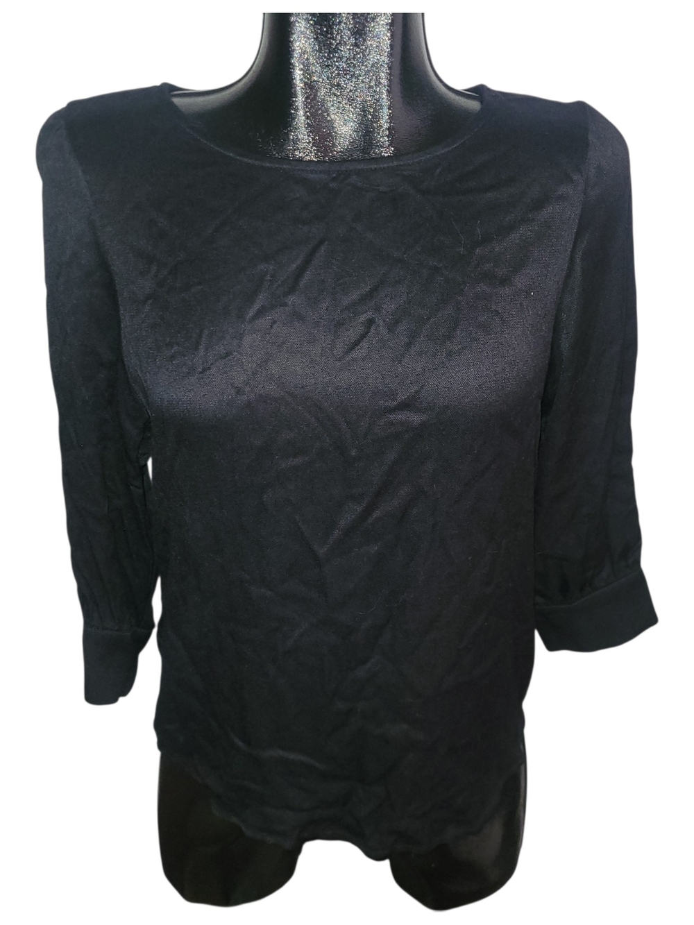 Dynamite Classic Black Women's 3/4  Sleeve Top NWT Size XS